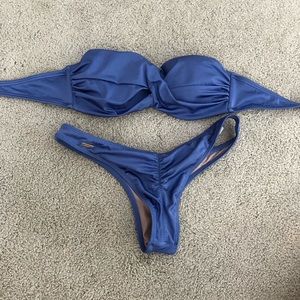 Victoria Secret bikini purple strapless rare